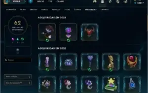 Conta League of Legends + 600 skins