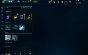 Ouro 1 com 23 Champs e 3 Skins + 3 Fragmentos