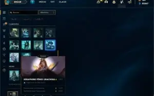 Conta prata 4 com TODOS os champs e 224 Skins + 2500 RP