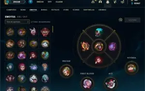 Conta prata 4 com TODOS os champs e 224 Skins + 2500 RP