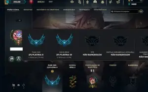 Platina 3 com 22 Champs e 4 Skins + 28 Espolios