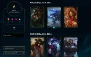 CONTA PLATINA 4 COM SKIN DEUS-REI GAREN!