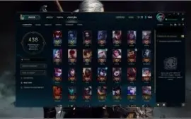 Conta League Of Legends | Todos champions | 74 SKINS |Platin