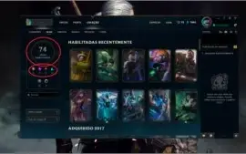 Conta League Of Legends | Todos champions | 74 SKINS |Platin