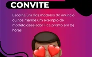 Convite para Chá Revelação Digital Envio em 24 Horas