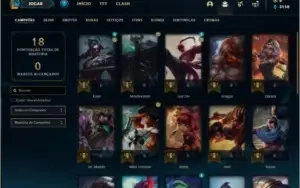 Conta prata 1 com 3 skins e 26 champs