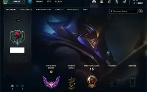 Conta Mestre League of legends