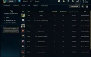 Conta ouro 4 com 4 skins e 22 champs