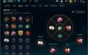 Conta ouro 4 com 4 skins e 22 champs