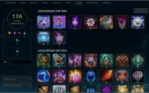 Conta com 69 skins e todos campeoes