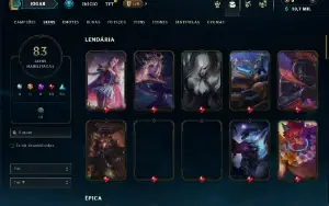 Ferro 3 com 130 Champs e 83 Skins