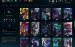 Ferro 3 com 130 Champs e 83 Skins