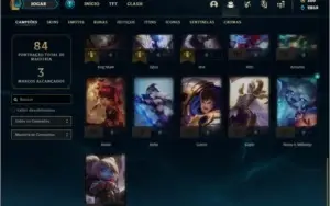 Conta DIAMANTE 1 com 360 RP, 16 skins e 36 champs