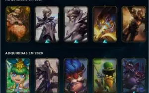 Conta lol - Platina - Com 1600 RP