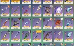 Conta Genshin AR 53 - Xiao + Homa + Zhongli + Raiden + Jean.