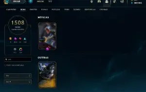 Conta lol 1508 skins (pax tf)