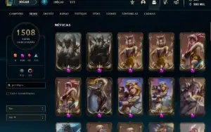Conta lol 1508 skins (pax tf)