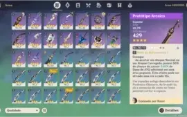CONTA GENSHIN AR 38 VENTI C1 + QIQI + OUTROS 4*