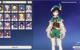 CONTA GENSHIN AR 38 VENTI C1 + QIQI + OUTROS 4*