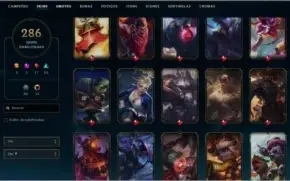 Conta com 286 skins - Season 3 - 100k essencia