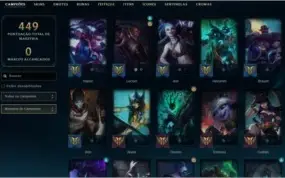 Conta com 286 skins - Season 3 - 100k essencia