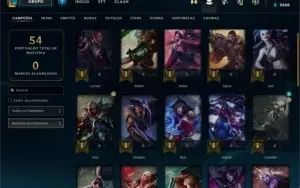 *Email Não Vinculado* Gold 2 71%+ winratio 35 champ 13 skins