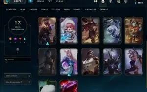 *Email Não Vinculado* Gold 2 71%+ winratio 35 champ 13 skins