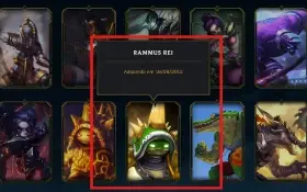Conta League of Legends Full Acesso Rammus Rei e Kayle Juiza