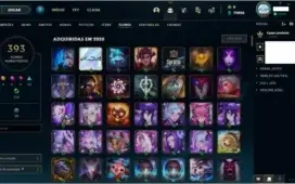Conta com +350 skin, 4 skins prestigio e 5 Vitoriosas