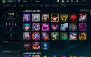 CONTA LOL, PLATINA, 140 SKINS, TODOS OS CAMPEÕES, 2014
