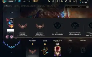 Bronze 1 com 130 Champs e 64 Skins