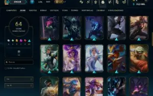 Bronze 1 com 130 Champs e 64 Skins