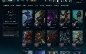 Bronze 1 com 130 Champs e 64 Skins
