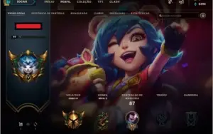 CONTA GOLD 4 LOL (35 CAMPEÕES) COM SKINS