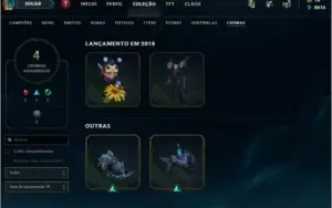 Conta lol 200 skins