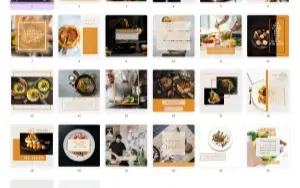 Pack Canva Gastronomia Vol 1 - 30 Artes Editáveis