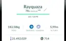Conta Monstra Lv50 Mewtwo Armadura & Rayquaza 100%