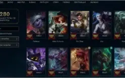 conta lvl 118 69 champs 45 skins gold 4