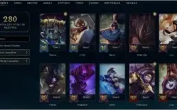 conta lvl 118 69 champs 45 skins gold 4
