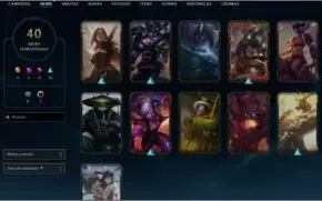 Vendo Plat IV 65 campeões 40 skins
