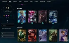 Bronze 1 + 56Champ / 54Skins + Troca de Email