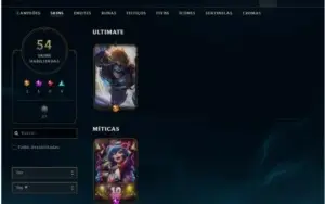 Bronze 1 + 56Champ / 54Skins + Troca de Email
