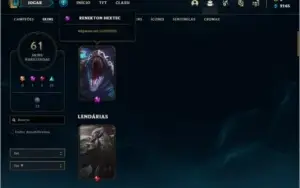 Conta bronze 2 com mais de 400 jogos, 61 skins e 82 champs