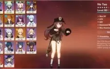 [AR50] HUTAO, CHILDE, KEQING E MONA + ARMA 5*
