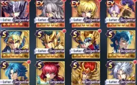 Saint Seiya Awakening SSA LVL 56 + Chars SS