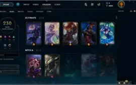 Conta Lol Plat 5 232 skins