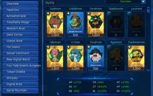 Conta digimon master servidor Leviamon