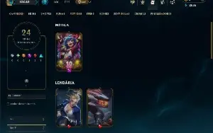 Unranked com 65 Champs e 24 Skins