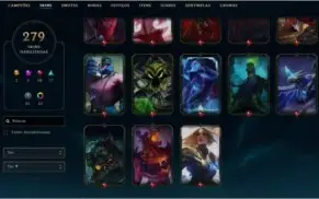 DIAMANTE, TODOS OS CAMPEÕES E 300 SKINS.