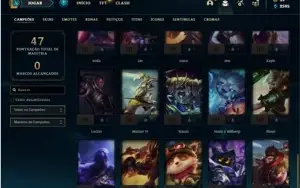 Conta ferro 2 com 50 champs e 20 skins